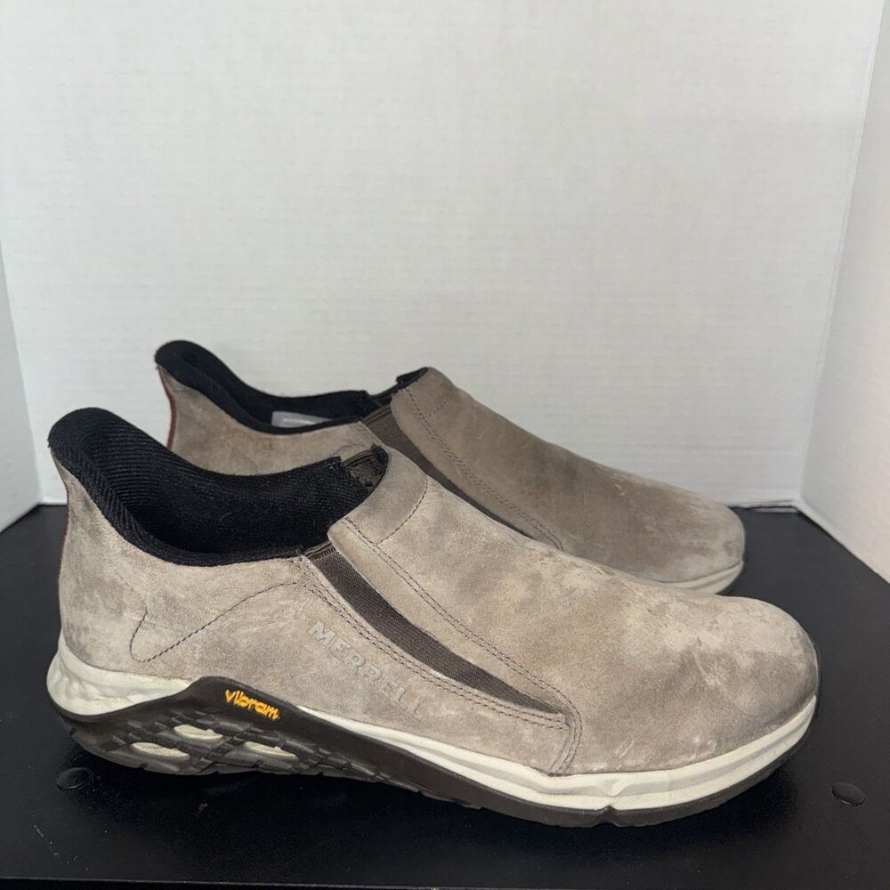 Merrell Men's Gray Suede Slip-On Loafers